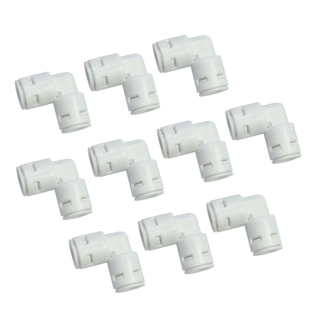 10Pcs 1/4" Ball Valve Inline Quick Connect Fit for RO Water Reverse Osmosis, NEW