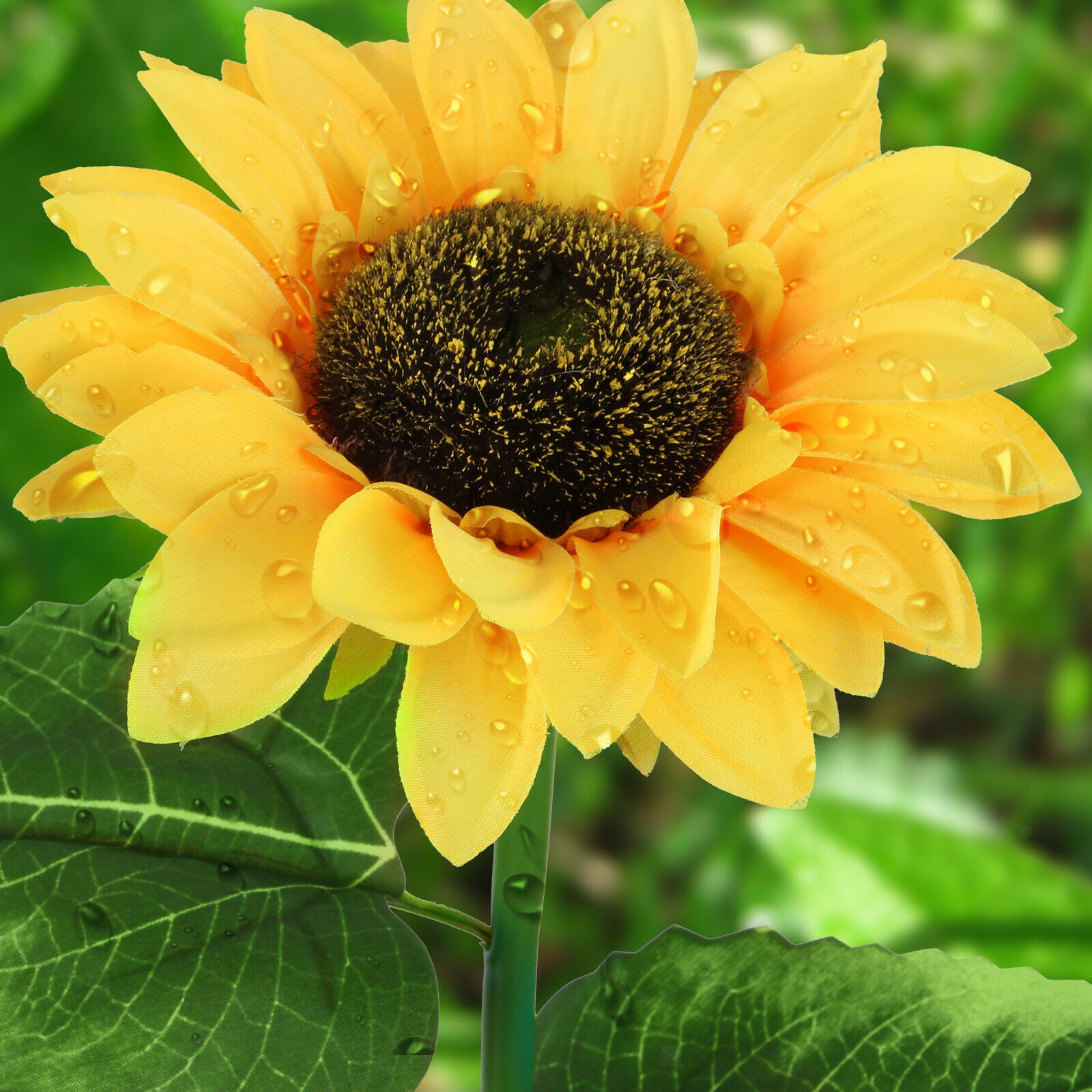Solar LED Sunflower Light Landscape Standing Lamp Decor Backyard Courtyard