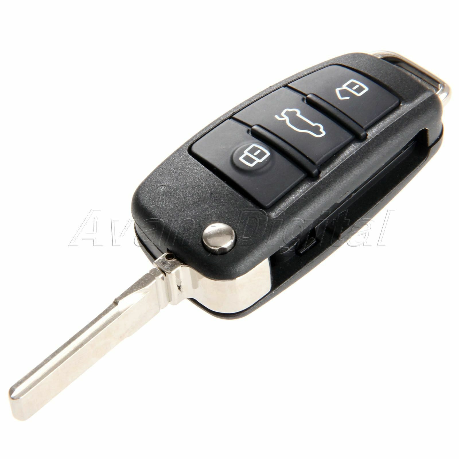 Uncut Blade Car Remote Key Fob Shell Replacement Case For  A6 A4 A2 A8 TT Q7