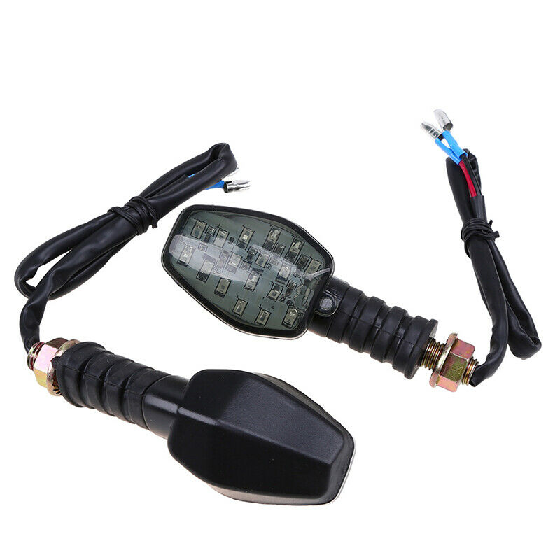 LED 10mm Amber Turn Signals 12V Indicators M10 Blinker Universal For Motorcycle