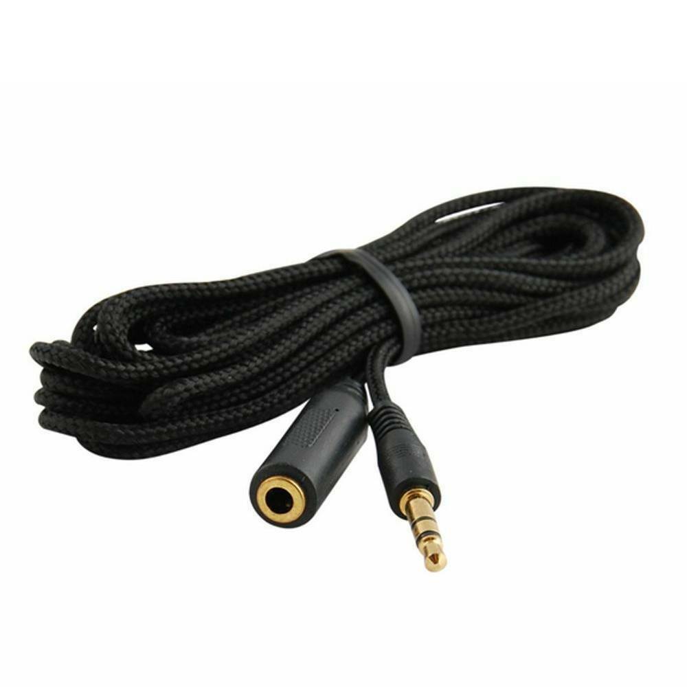 3.5mm Stereo Audio Aux Headphone Cable Extension Cord Male toFemale Simple 4.9ft