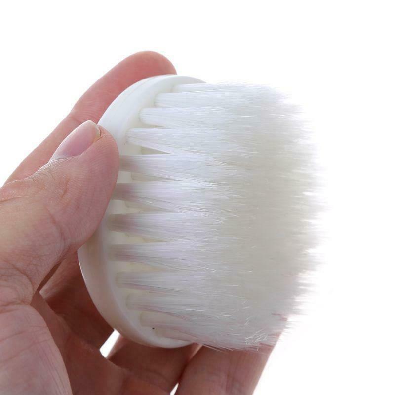 60mm White Soft Drill Powered Brush Head For Cleaning Car Carpet Bath Fabric