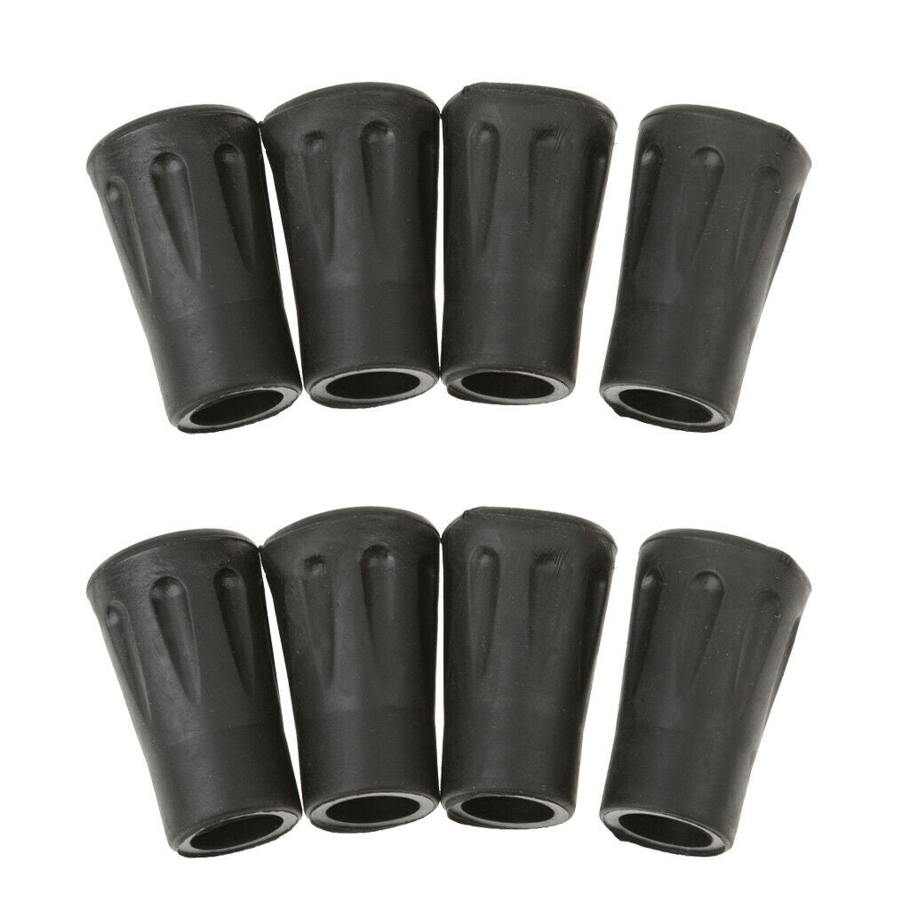 Pack of 8pcs 4cm Replacement Rubber Tips End for Walking Trekking Poles
