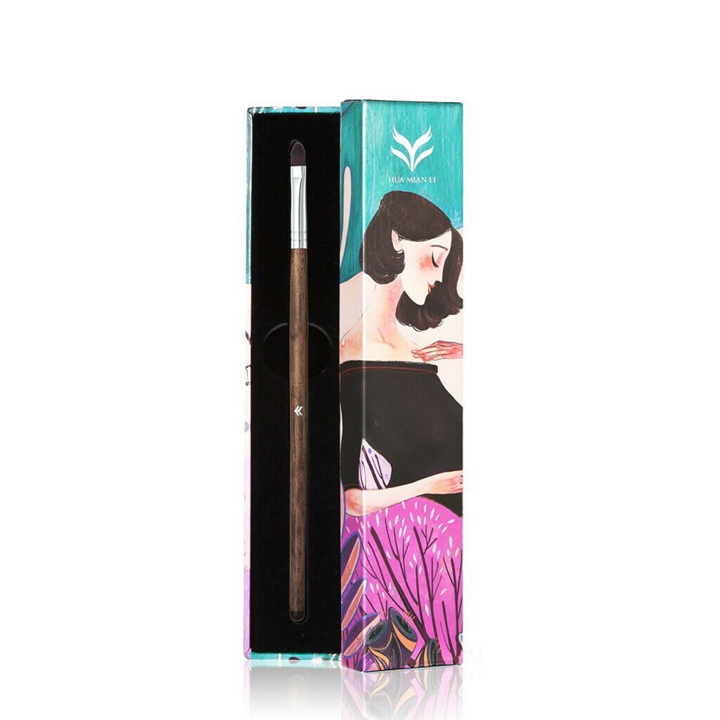 Wooden Handle Makeup Brush for Lip Eye Concealer Highlight Eyeliner Comestic