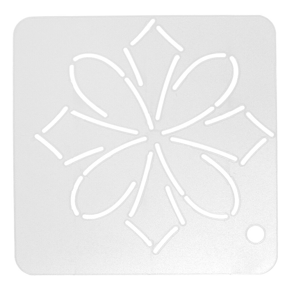 2Pcs Flowers Patchwork Template for DIY Quilting Sewing Stencil Hand Craft