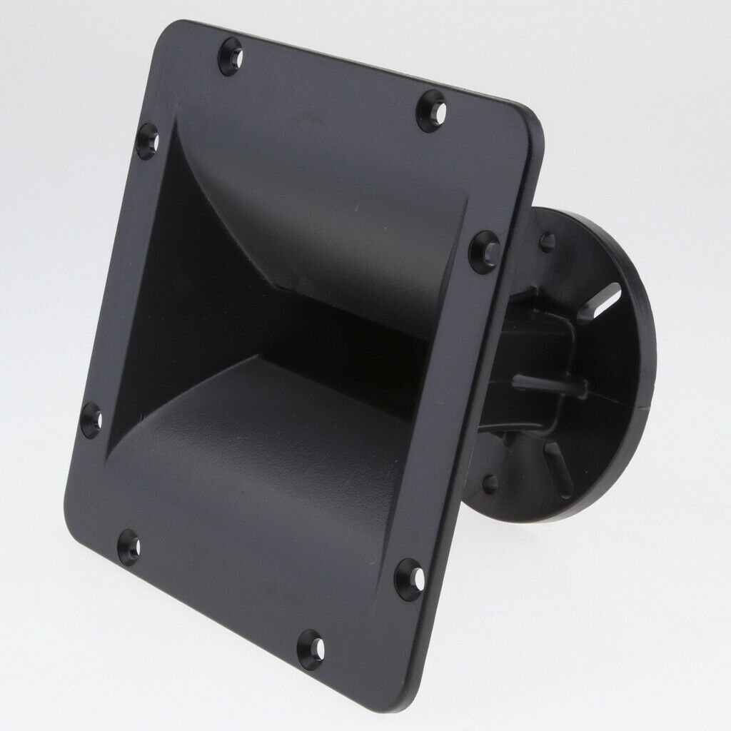 2pcs 6.3x6.3'' 25mm Throat Flat Mouth Speaker Car Home Audio Horn Tweeter