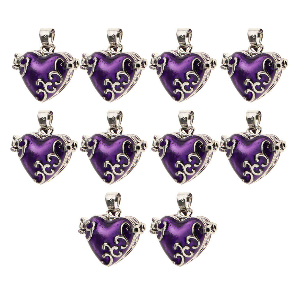 10x Purple Pet Urn Pendant Keepsake Ash Holder Memorial Craft Jewelry DIY