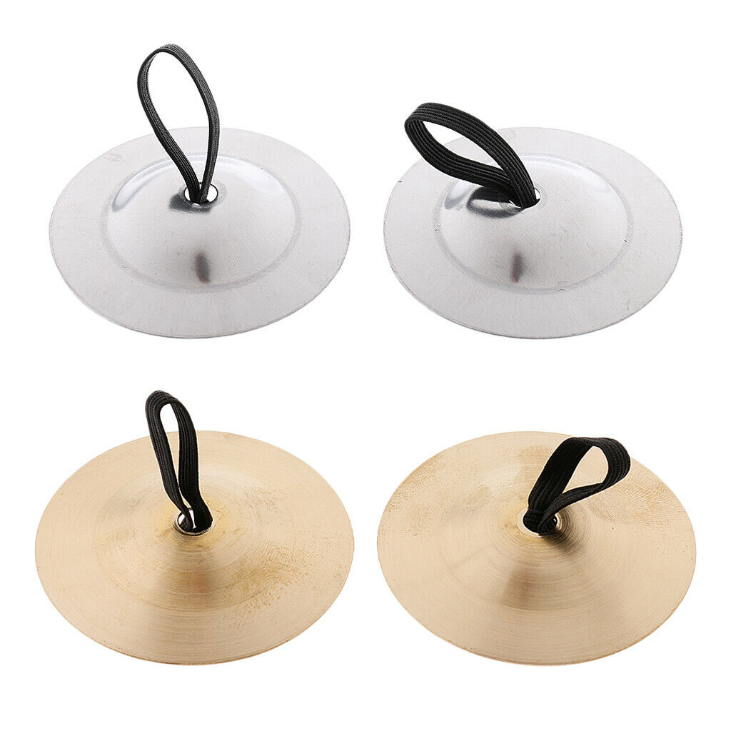2x Percussion Musical Instrument Belly Dance Finger Cymbals Christmas Toys