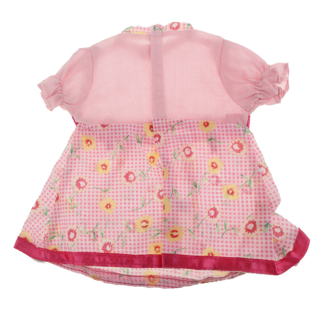 Cute Princess Floral Skirt for 18inch Dress Up Accessory Pink