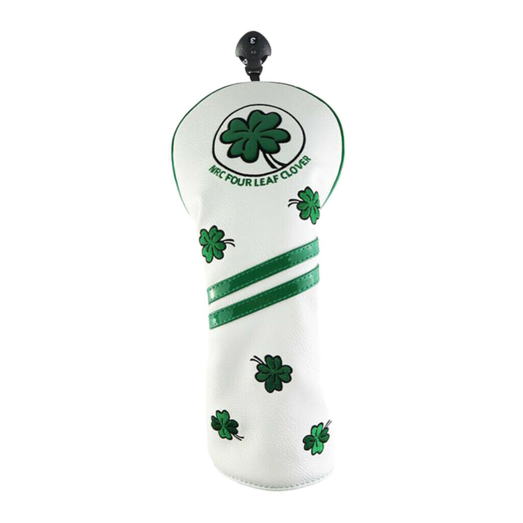 White PU Leather Golf Club Head Cover Headcover White Protector Guards Accessory