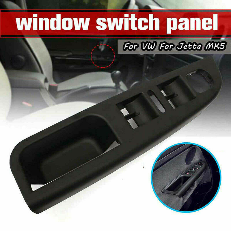 For VW Golf 5 Door Master Window Switch Panel Bezel Trim Cover Left Side Black