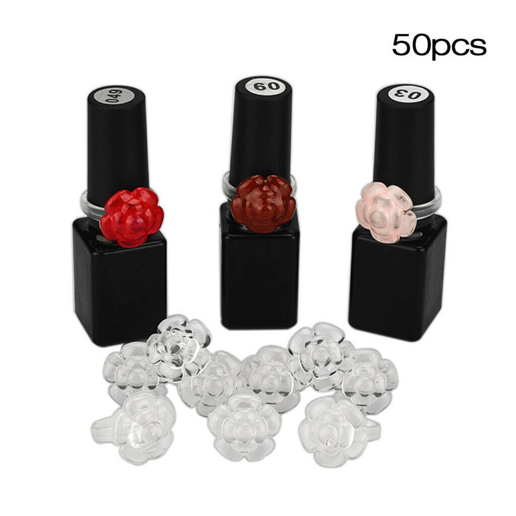 50pcs Nail Polish UV Gel Color Pops Display Ring for Nail Art Color Chart Tool