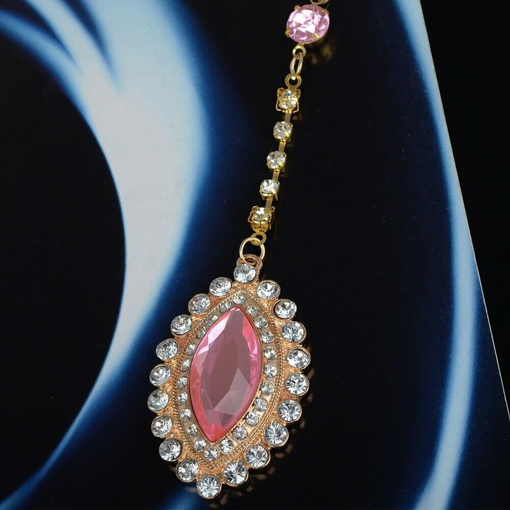 Women Forehead Rhinestone Pendant Head Chain Hairpiece Headband Bridal Jewellery