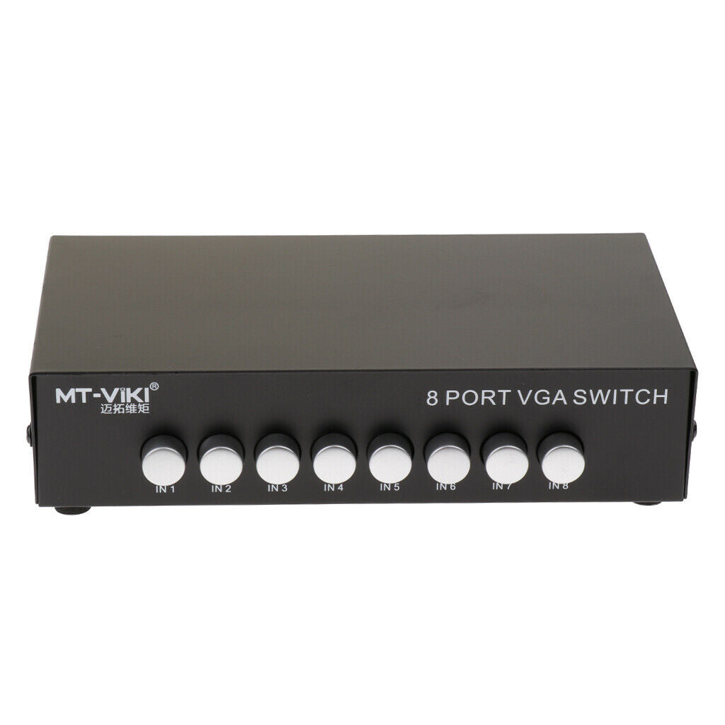 VGA Swicther Box 8 In 1 Out with Manual Switch Button 1920*1440 for LCD TV