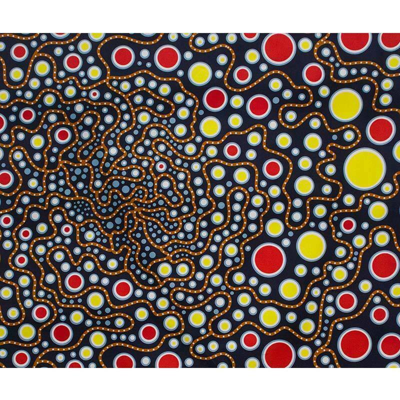 African Wax Printed Fabric Dots Batik Polyester Cloth DIY Sewing Garment Supply