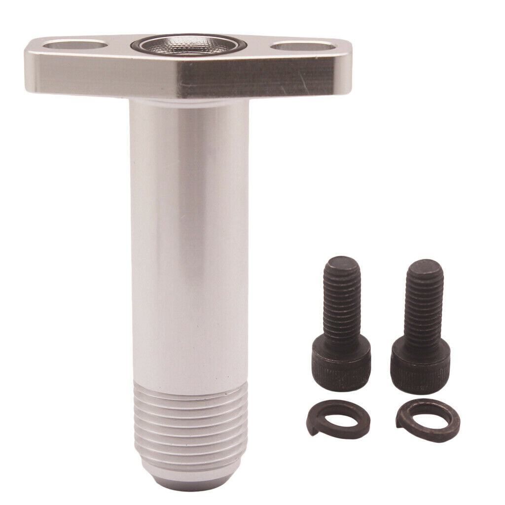 AluminumTurbo Oil Drain Return Flange 10AN super long for Garrett GT28 GT35