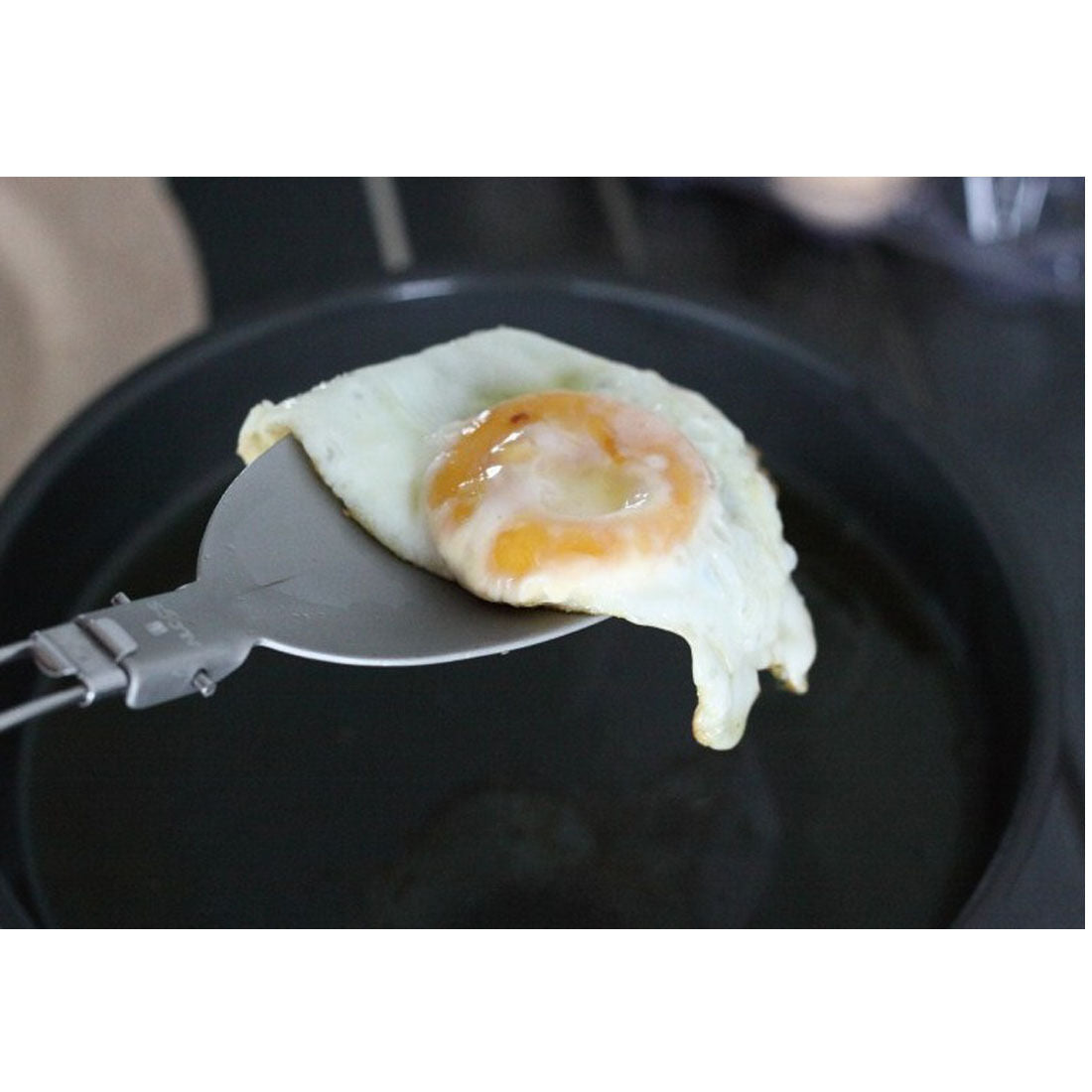 New Aluminium Folding Cooking Rice Spoon Retort Food Spatula Nonstick Camping