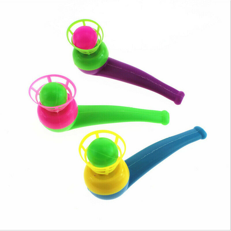 1Pcs Suspended Blow Pipe Blow Ball Rod Board Game for Children Balance Train TH