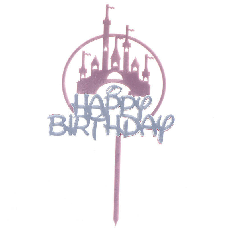 1PC Baking Cake Decor Acrylic Cake Topper Happy Party Birthday Cupcake To.l8