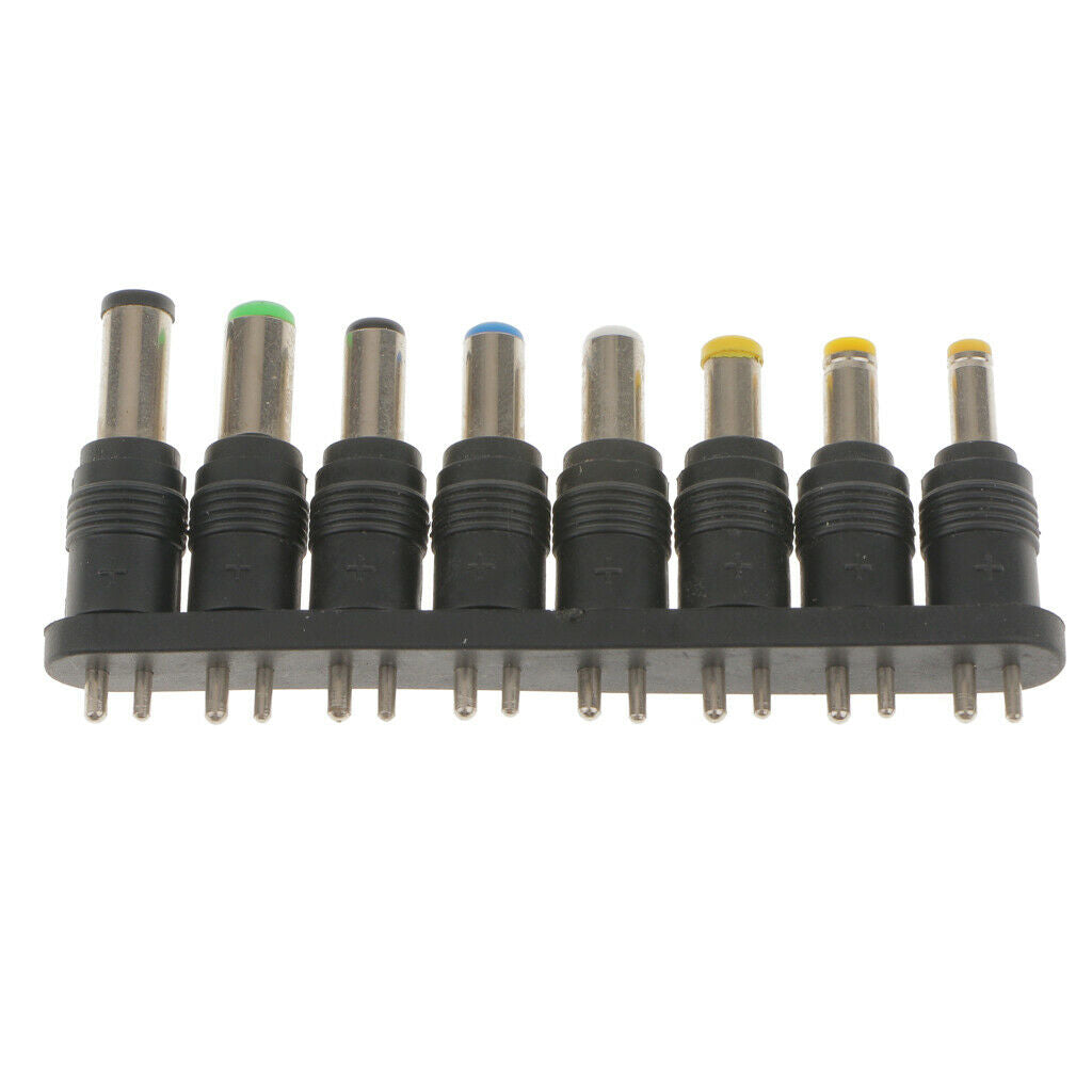 Universal power supply adapter 8 pieces AC DC plug tips for notebook laptop