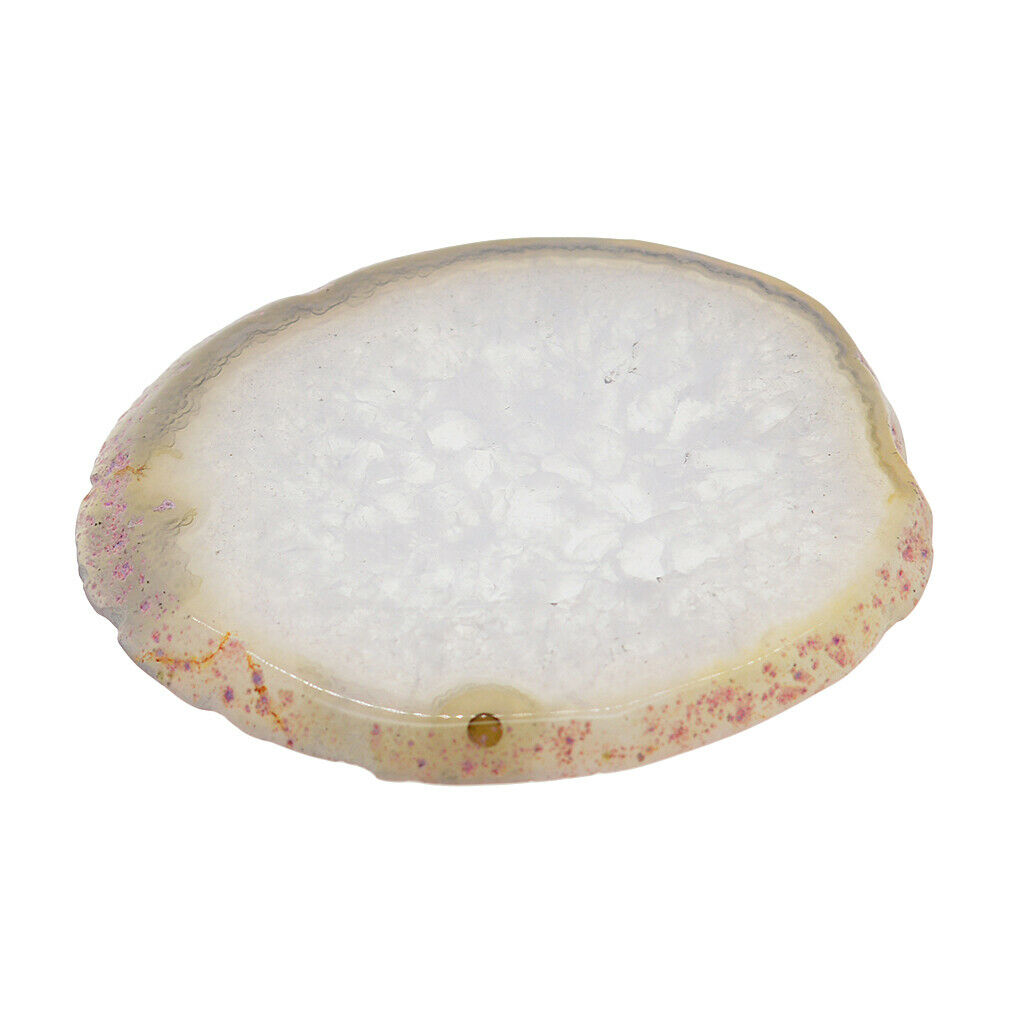3x Agate Slices Polished Crystal Quartz Stone Pendant Charms Crafts Mix 6#
