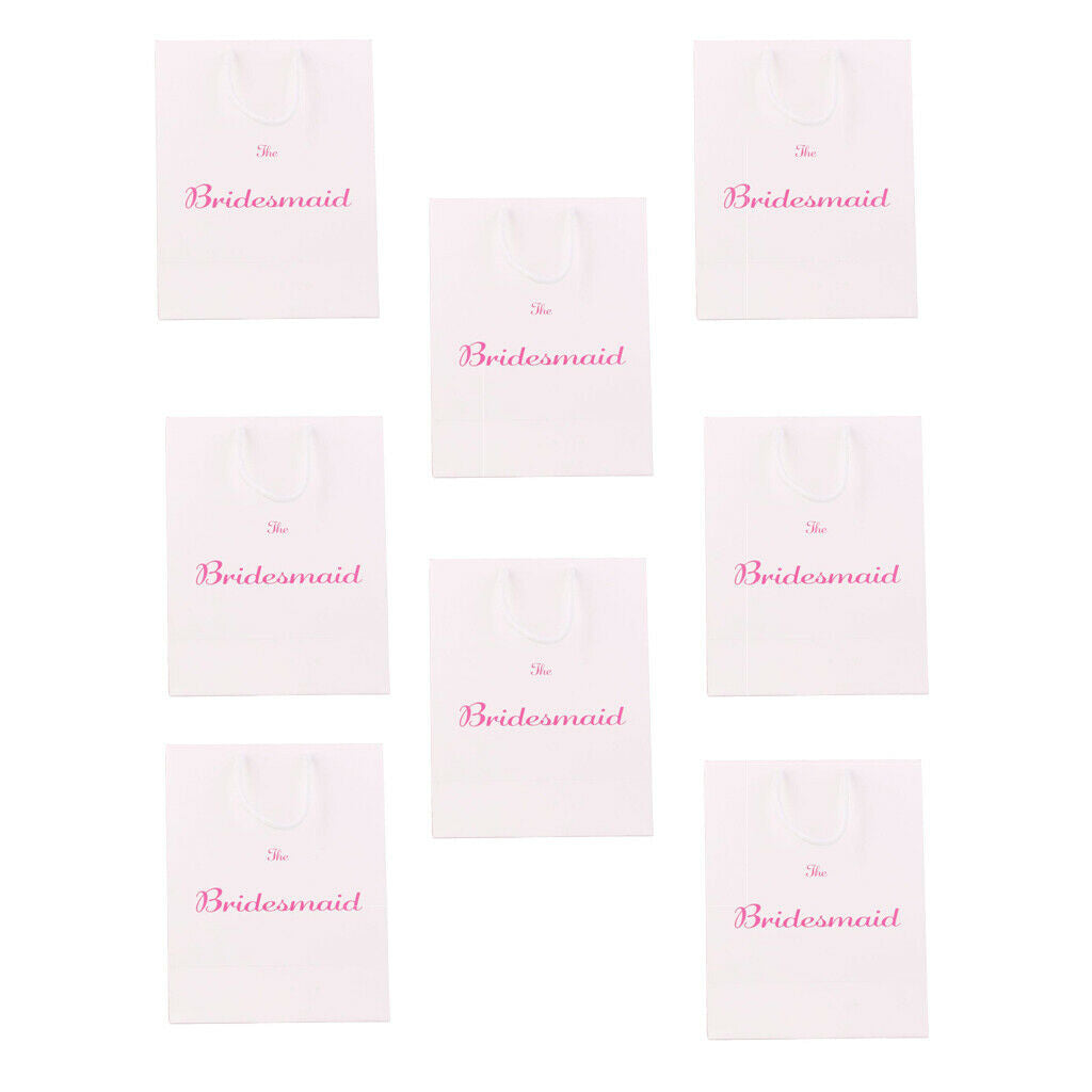 Pieces of 8 Bridesmaid Best Man Bride Wedding Gift Bag Novelty Design Fancy
