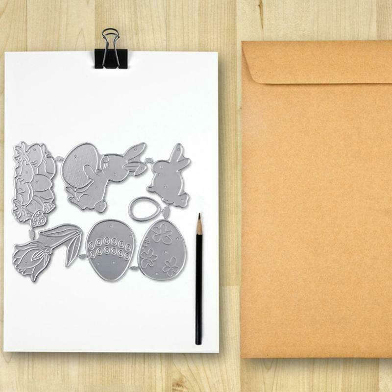 Bunny Eggs Metal Cutting Dies Stencil DIY Scrapbooking Album Paper Card Template