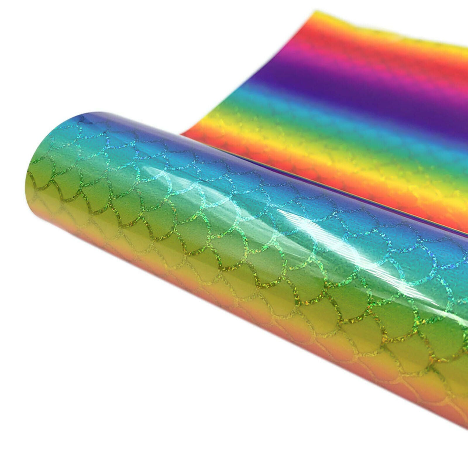6Pcs Holographic Vinyl Pattern Adhesive Vinyl Paper DIY Hats Glass Mirrors
