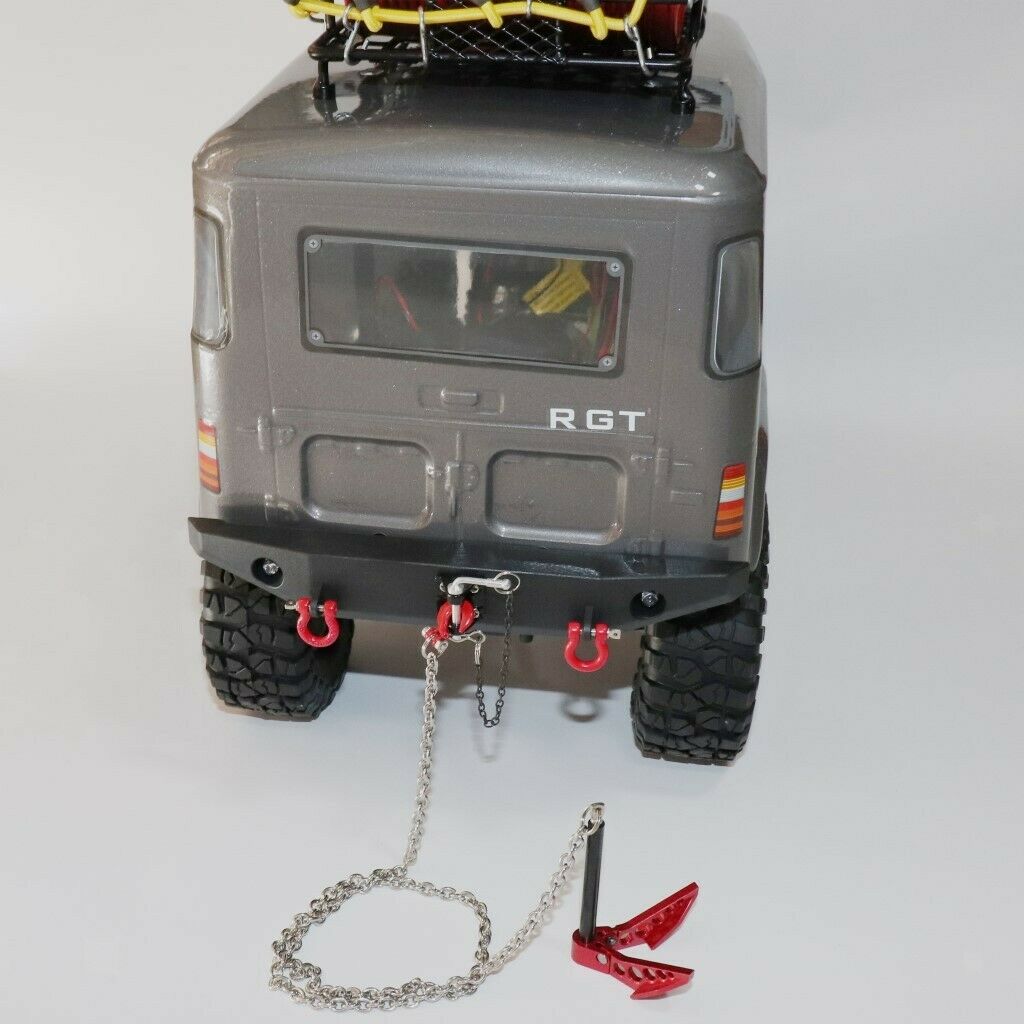 Metal RC Tow Shackle Trailer Hook Set for 1/10 SCX10 90046 D90 RC Crawler