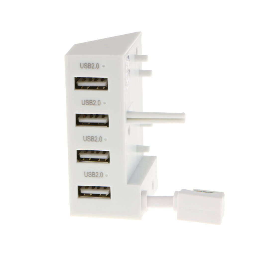 4 Ports USB 2.0 Portable Compact Hub Expansion Adapter For Xbox   S Console