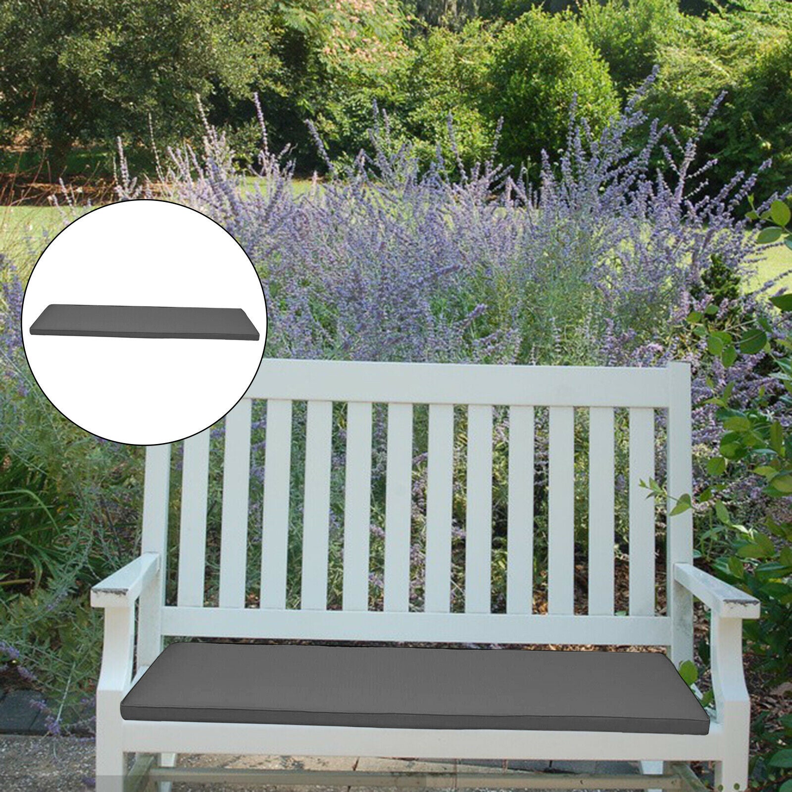 Waterproof Garden Bench Patio Furniture Pad Seat Cushion Swing Loveseat