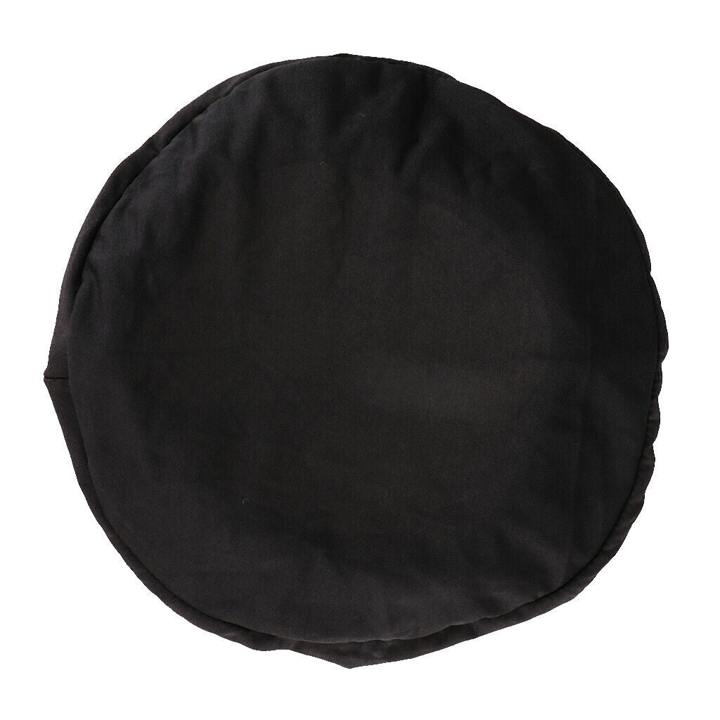 2x Elastic Bar Stool Covers Round Chair Seat Cover Cushion Slip Covers Black