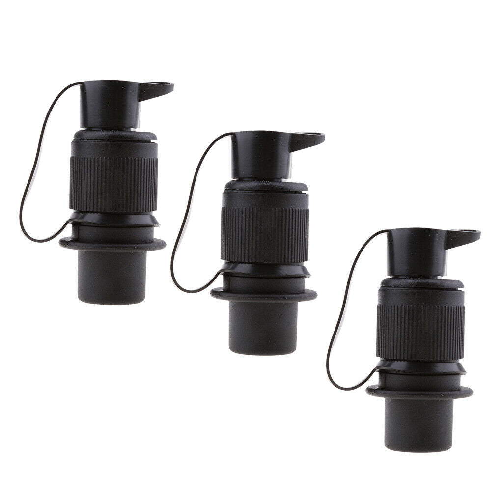 3 X Waterproof Electrical Cable 3 Pole Plug External 12V Socket