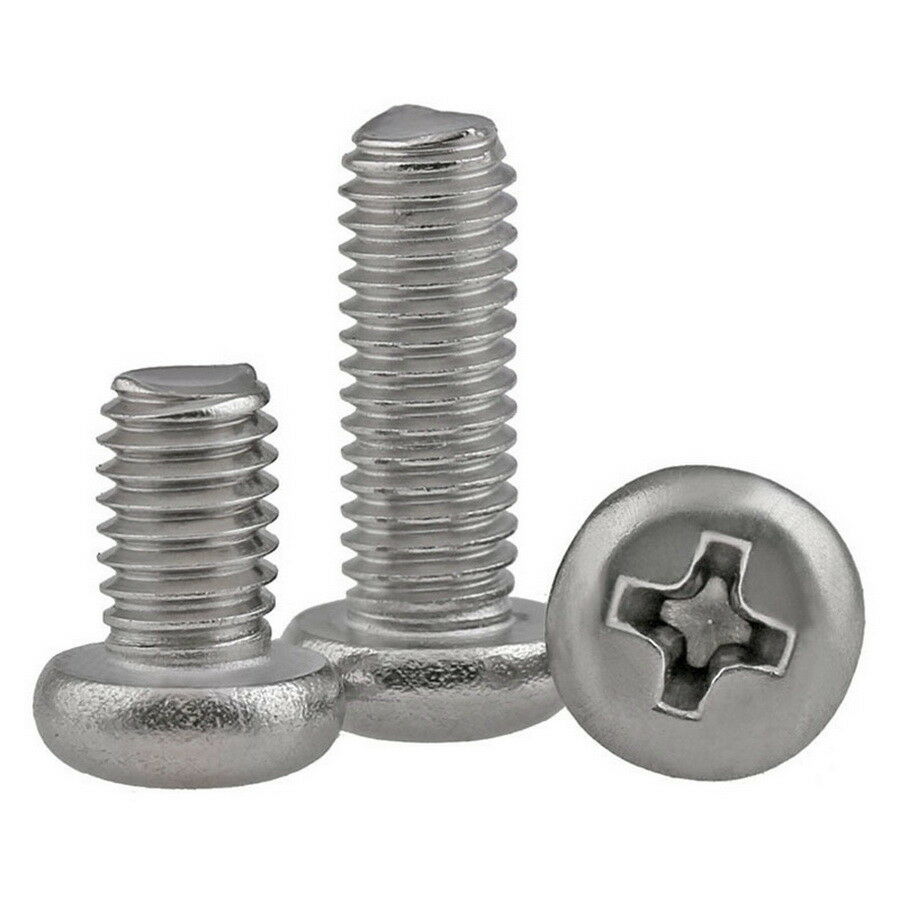 70Pcs M2.5*L4-16mm Phillips Pan Dome Head Machine Screw Kit A4 316 Stainless