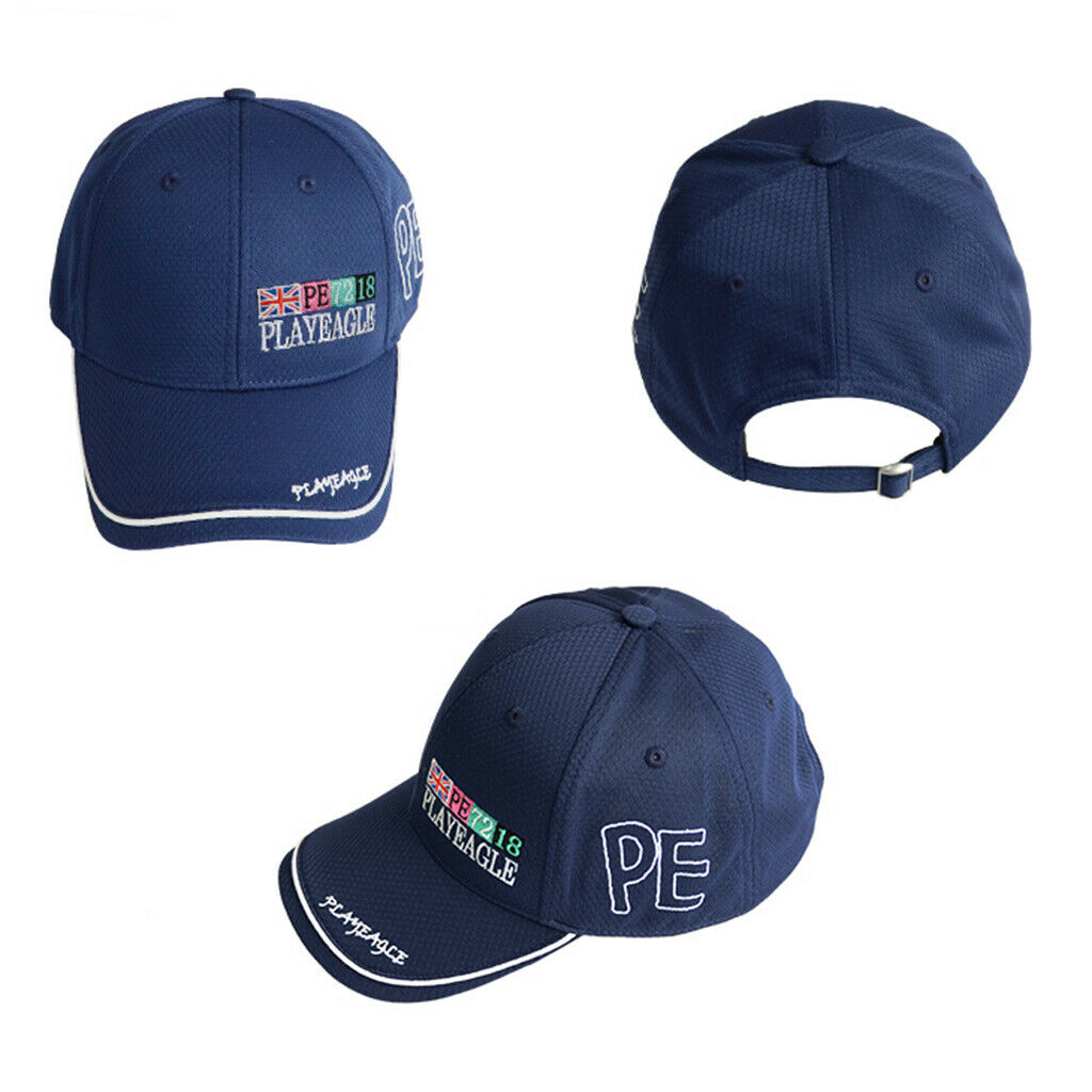 Golf Hat Adjustable Sports Caps Running Tennis Baseball Sun Cap Navy