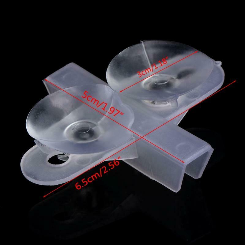 5pcs Aquarium Fish Tank Divider Suction Cup Divider Plastic Sheet Holder Set New