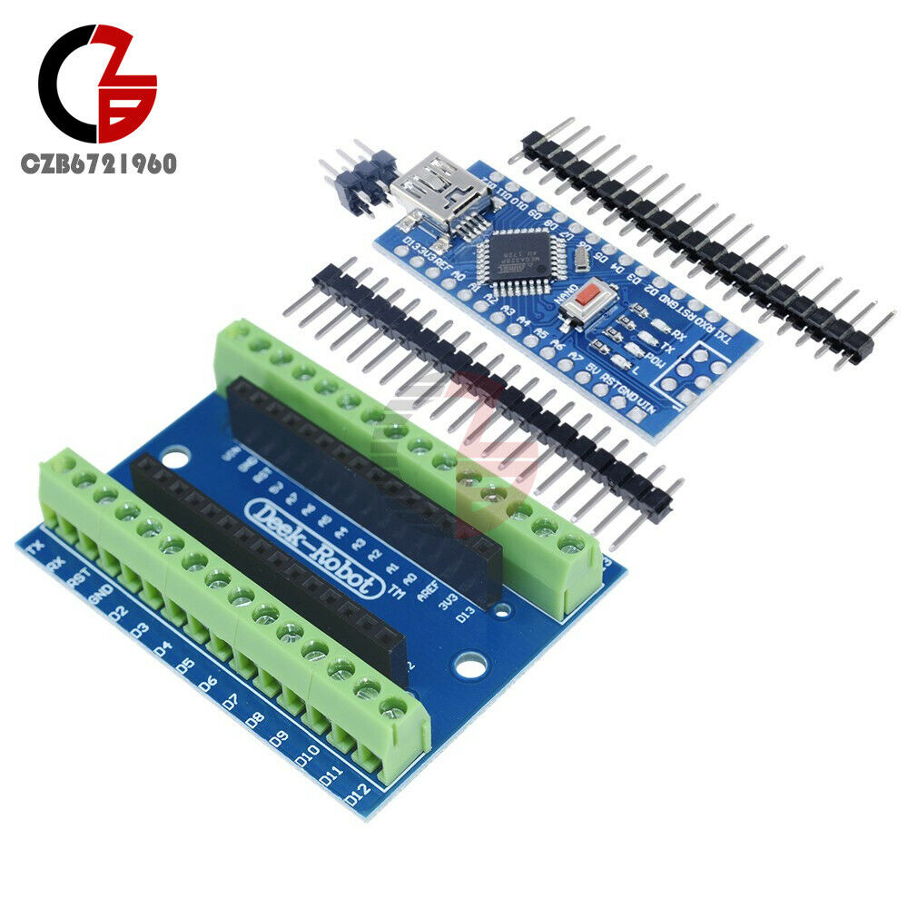 Nano Terminal Adapter + Nano 3.0 Controller CH340 USB Driver Board For Arduino