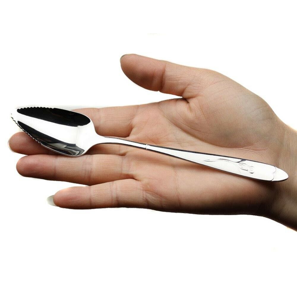 Mirror Polishing Saw-tooth Stainless Steel Fruit Grapefruit Seratted Spoon
