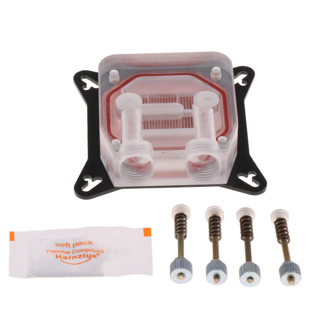 Acrylic Universal 52-63MM Pitch GPU Water Cooling Block   Cooler