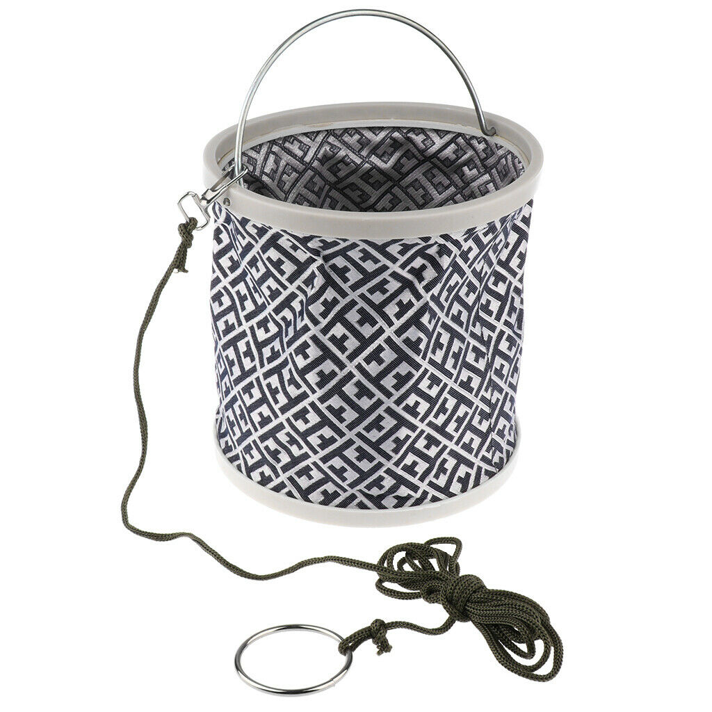 Folding Bucket Outdoor Fishing Camping Washing Foldable Water Bucket 2#
