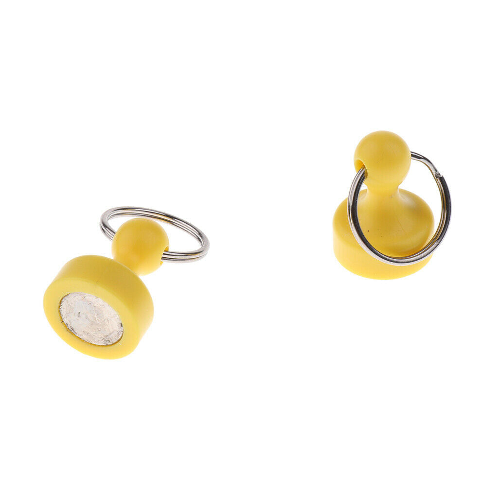 Fly Fishing Landing Trout Net Magnetic Release Holder Magnet Clip Yellow