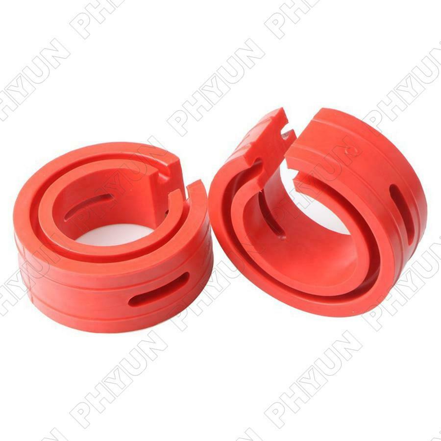 2Pcs Car Red Shock Absorber Spring Bumper Buffer Power Cushion Coil Damper Tool