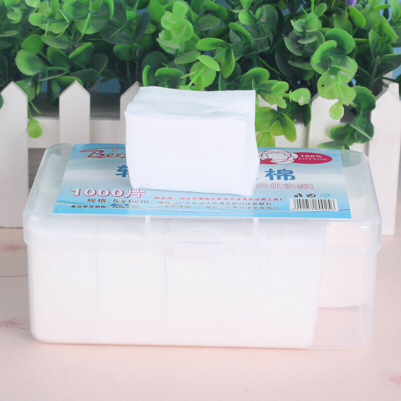 1000 Sheets White Cotton Facial Makeup Cotton Pads Cosmetics Tool