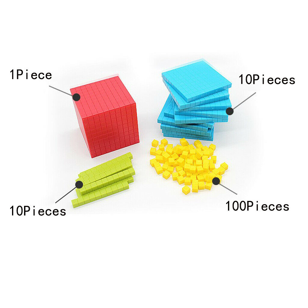 121 Packs Montessori Math Training Cube Learning Educational Toys 10cm