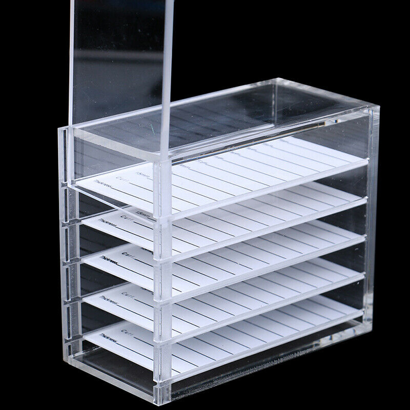 False Eyelashes Storage Box 5 Layers Acrylic Pallet Lash Holder Display StanBDA