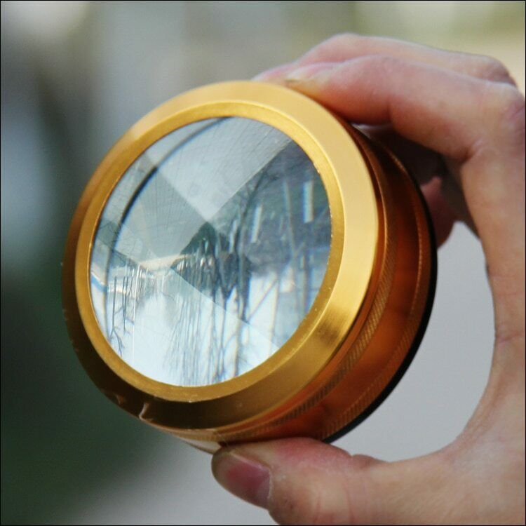 3.5X 80mm Paperweight Magnifying Glass Loupe Metal Frame Magnifier for Reading