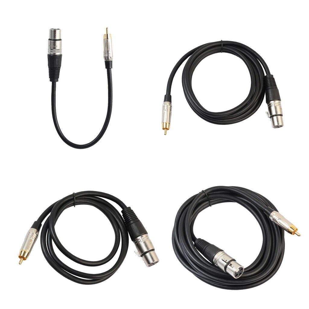 Audio Cable RCA Male to XLR Female Cord for Condenser Microphone 10 Meter