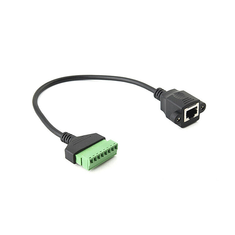 1pcs RJ45 female cable RJ45 8p8c plug to 8 pin terminal RJ45 to terminal .l8