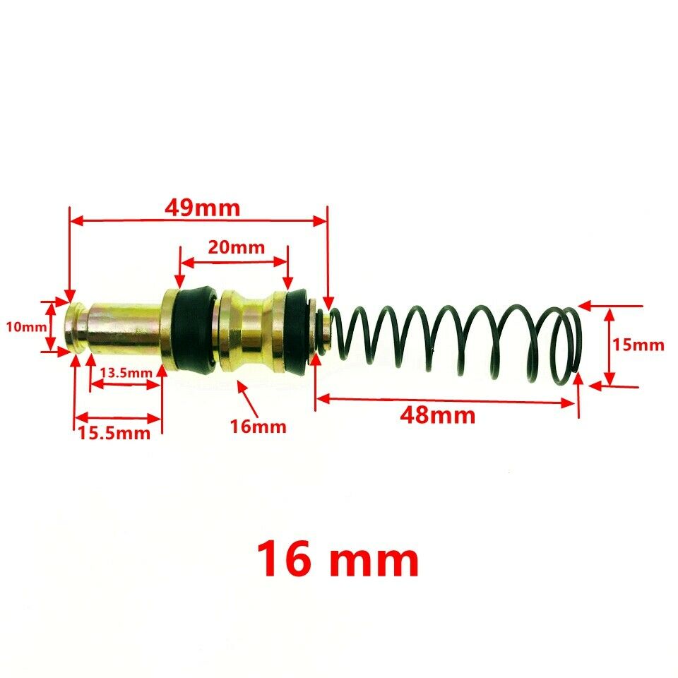 6PCS Motorcycle Pump Brake Piston AVT Engine Brake Pump Seal 16mm Repair Kit
