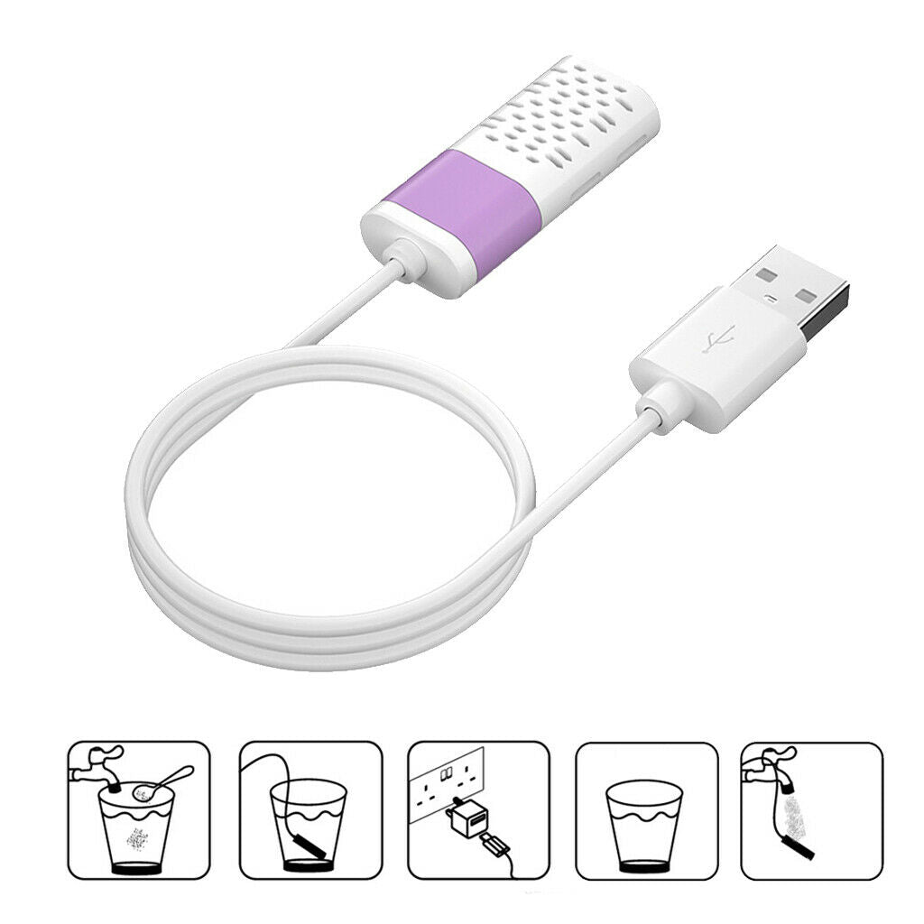 2Pcs Mini Hypochlorous Acid Water Generator USB Sterilizing Detergent Maker